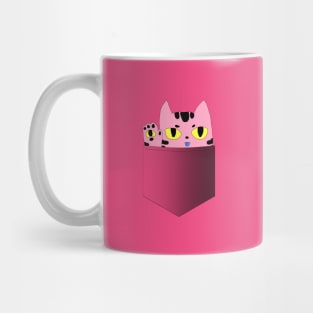 Alien Pocket Cat Pop art (mareescatharsis original) Mug